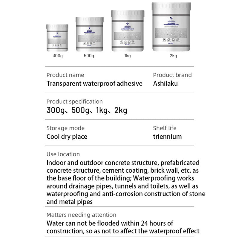 💧 Transparent Waterproof Coating Invisible Repair | 5X Stronger Bond⚡Instant Sealing🌟【Roof/Pipe Pro】Super Strong Anti-Leak Agent for Basement, Tile & Concrete - 10X Durable Than Paint 💧 Transparent Waterproof Coating Invisible Repair | 5X Stronger Bond⚡Instant Sealing🌟【Roof/Pipe Pro】Super Strong Anti-Leak Agent for Basement, Tile & Concrete - 10X Durable Than Paint
